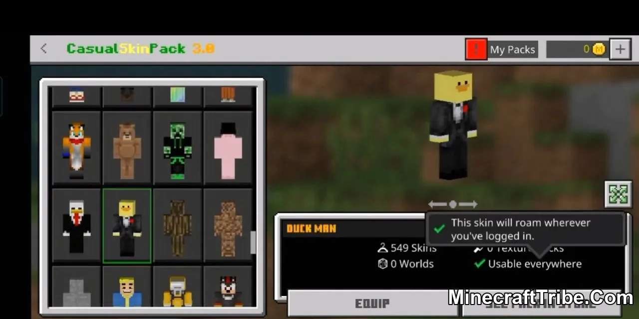 10 Casual Skin Pack
