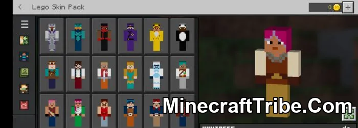 11 Lego Minecraft Skin Pack Mcpe