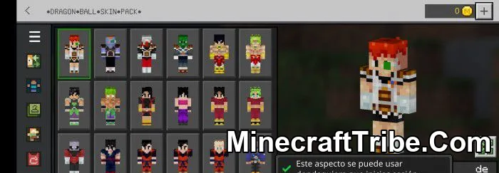 3 Dragonball Skin Pack Mcpe