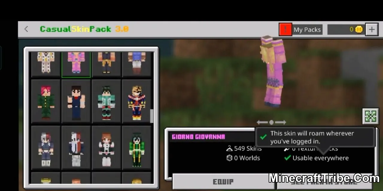 8 Casual Skin Pack