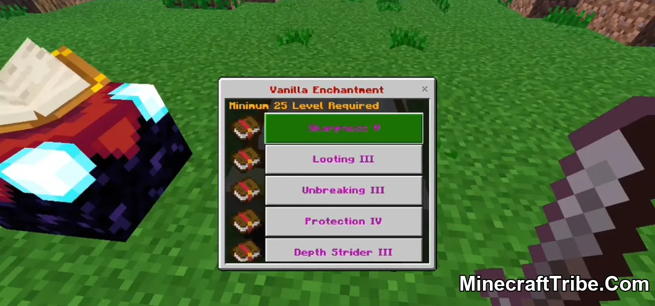 Advance Enchantment Table Addon Mcpe 2