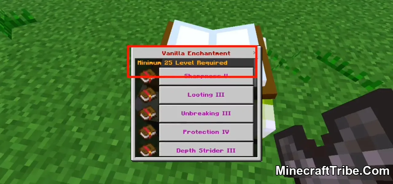 Advance Enchantment Table Addon Mcpe 6