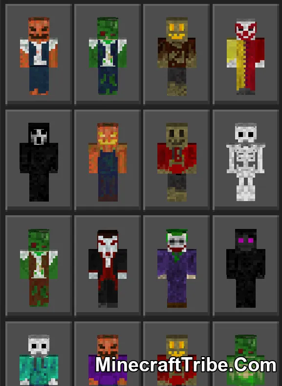 Ghost Hunter Halloween Skin Pack Mcpe 2
