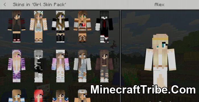 Girl Skin Pack Mcpe 6