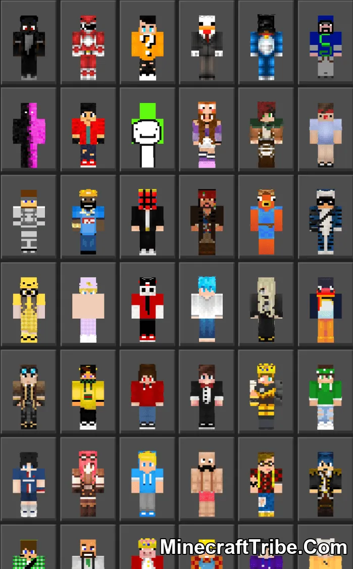 Italian Youtubers Skin Pack Mcpe 1