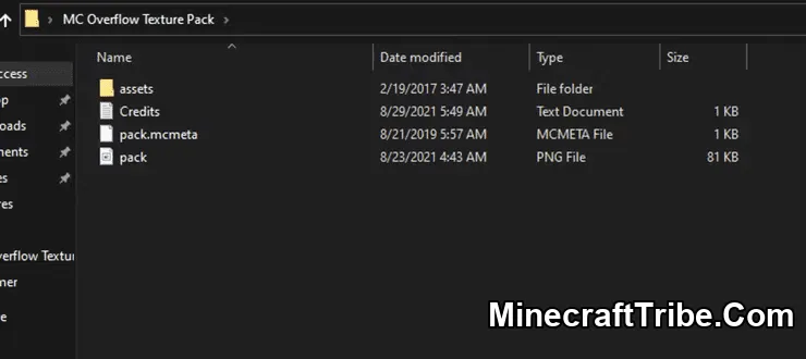 Mc Inside Texture Pack Folder