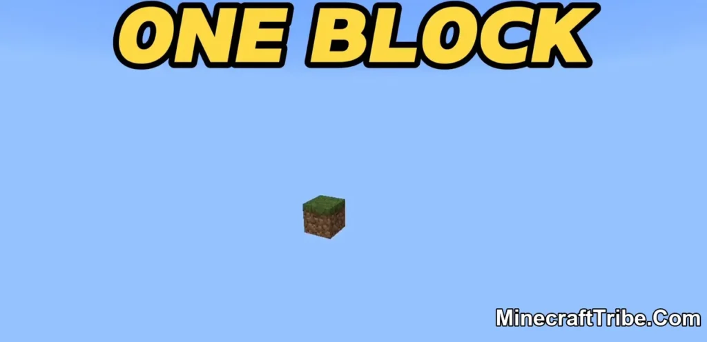 Oneblock Map Survival Mcpe 1