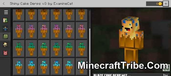 Shiny Cake Derps Skin Pack Mcpe 1