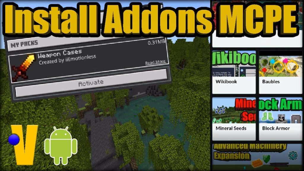 insall addons mcpe