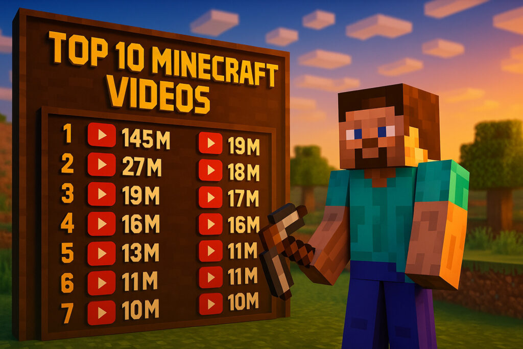 Top 10 Most Viewed Minecraft Videos