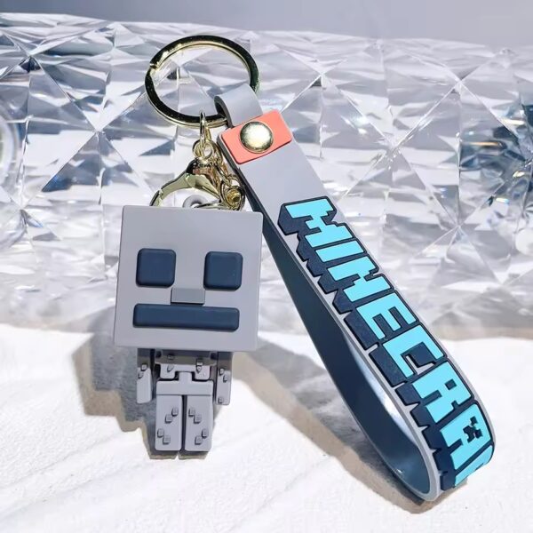 Minecraft Keychain Figures – Cute Pixel Silicone Pendants for Bags & Gifts - Image 8