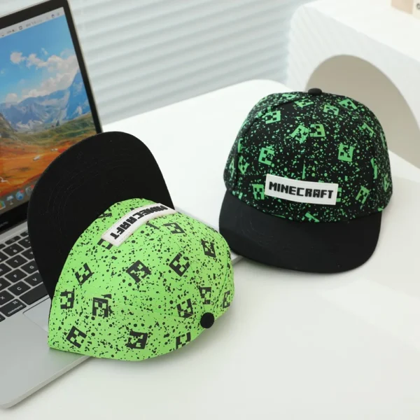 Minecraft Creeper Kids Baseball Cap - Adjustable Cartoon Sun Hat for Summer - Image 6