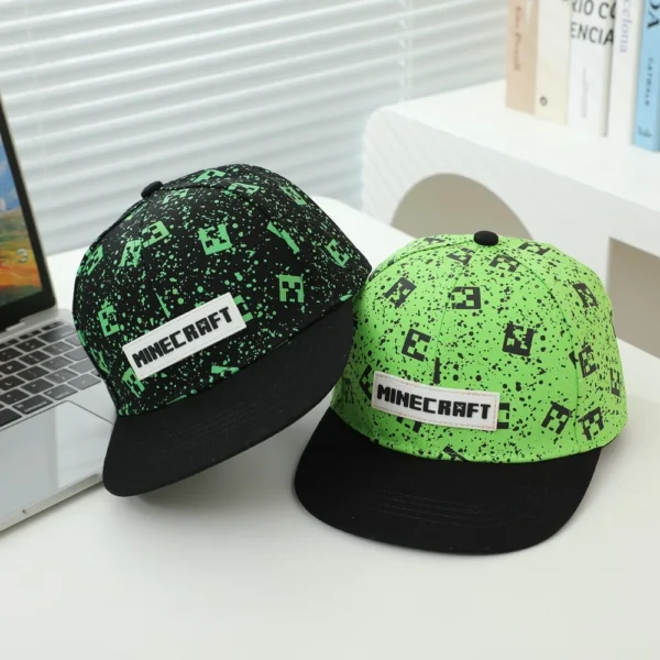Minecraft Creeper Kids Baseball Cap - Adjustable Cartoon Sun Hat for Summer - Image 7