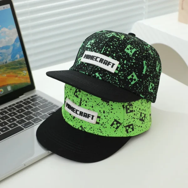 Minecraft Creeper Kids Baseball Cap - Adjustable Cartoon Sun Hat for Summer - Image 2