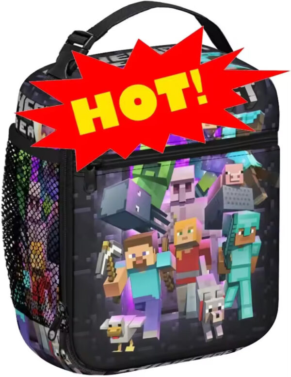 Pixel Game Insulated Lunch Bag – High‑Capacity, Reusable, Portable - Image 7